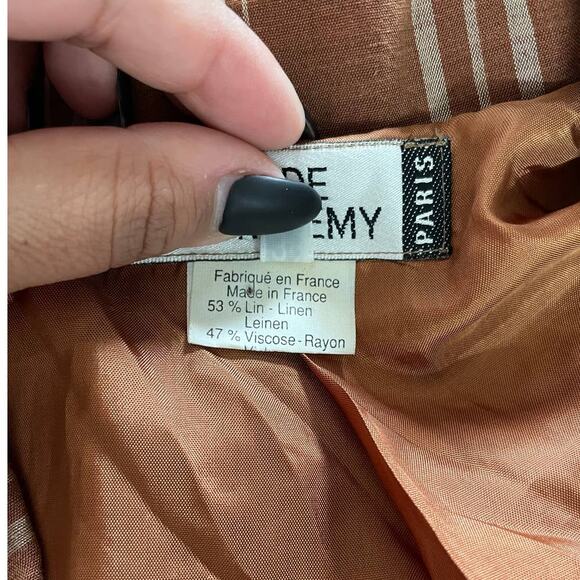 Vintage Claude Barthelemy Linen Blazer - Picture 6 of 6